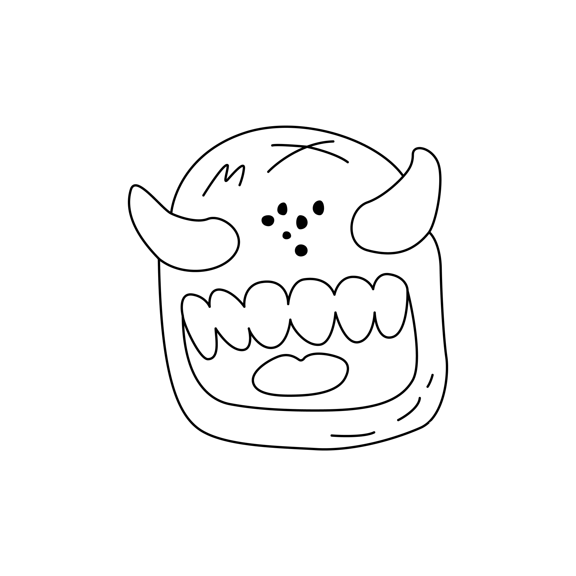 Fanged Jelly Monster_outlined